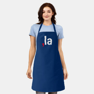 Comma La kamala funny pronunciation red white blue Apron