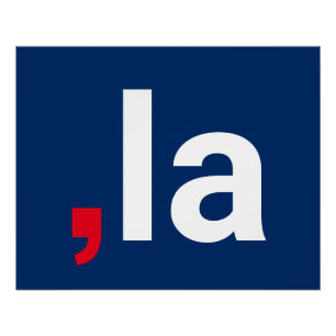 Comma La kamala funny pronunciation red white blue Poster
