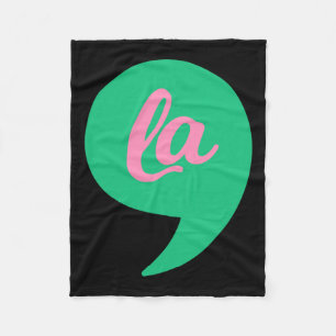 Comma La Kamala Harris 2022 Election Voting Costum Fleece Blanket