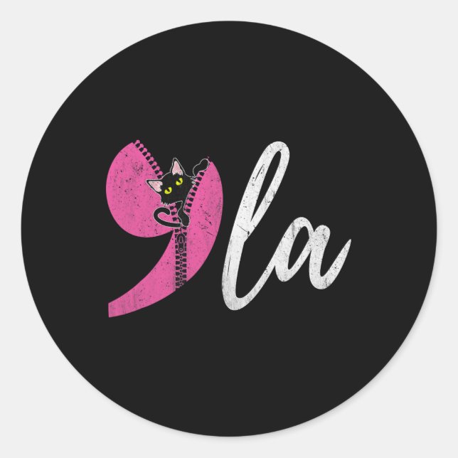 Comma La Kamala Harris 2024 Presidential Political Classic Round Sticker (Front)