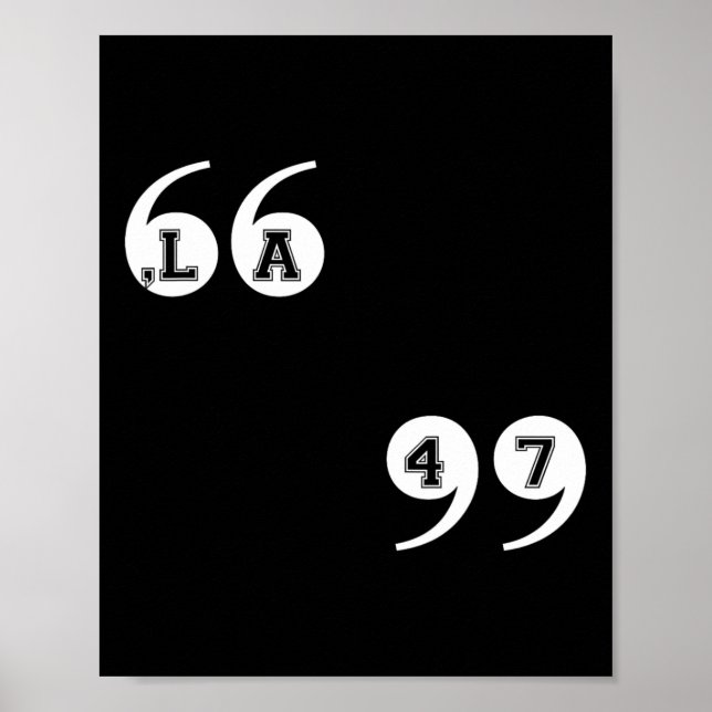 Comma La Kamala Harris 47  Poster (Front)