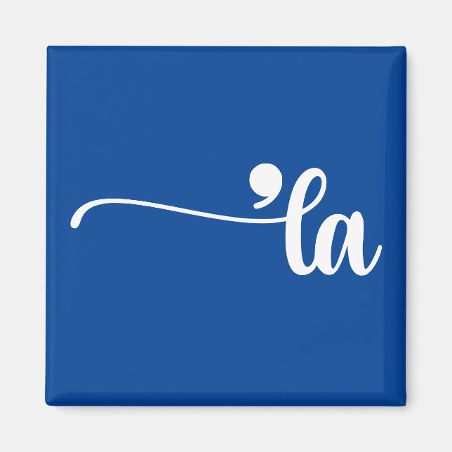 Comma La | Kamala Harris Blue Magnet (Front)