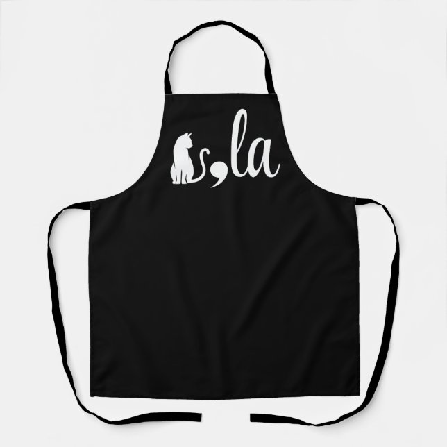 Comma La Kamala Harris - cat mum for Kamala  Apron (Front)