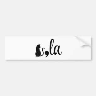 Comma La Kamala Harris - cat mum for Kamala Bumper Sticker