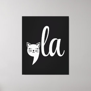 Comma La Kamala Harris - cat mum for Kamala Canvas Print