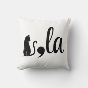 Comma La Kamala Harris - cat mum for Kamala  Cushion