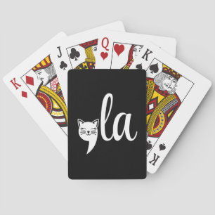 Comma La Kamala Harris - cat mum for Kamala Playing Cards