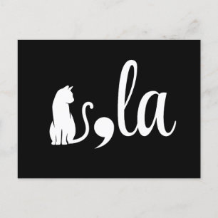 Comma La Kamala Harris - cat mum for Kamala Postcard