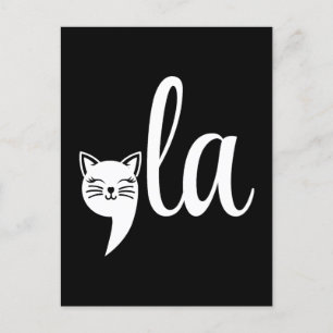 Comma La Kamala Harris - cat mum for Kamala Postcard