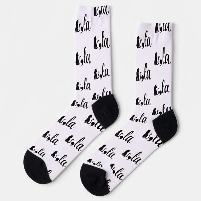 Comma La Kamala Harris - cat mum for Kamala  Socks (Left)