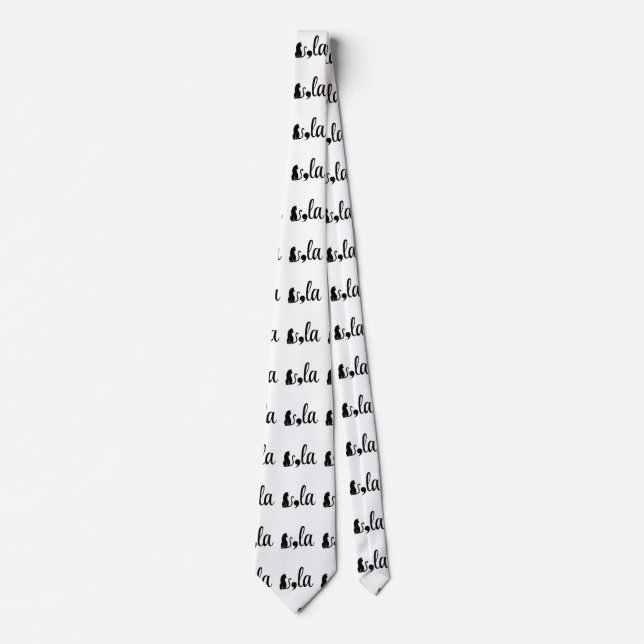 Comma La Kamala Harris - cat mum for Kamala  Tie (Front)