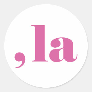 Comma la, Kamala Harris. Classic Round Sticker