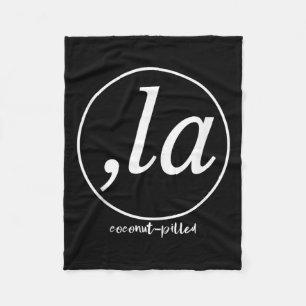 Comma La Kamala Harris Coconut Pilled Funny Quote Fleece Blanket