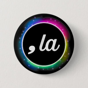 Comma La - Kamala Harris cool colourful Harris 202 6 Cm Round Badge