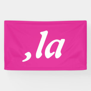 Comma La Kamala Harris - customised text design Banner
