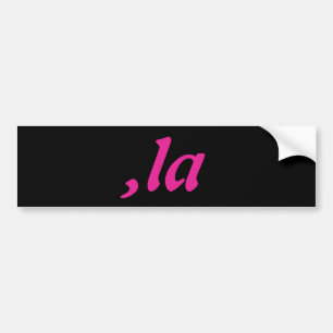 Comma La Kamala Harris - customised text design  Bumper Sticker