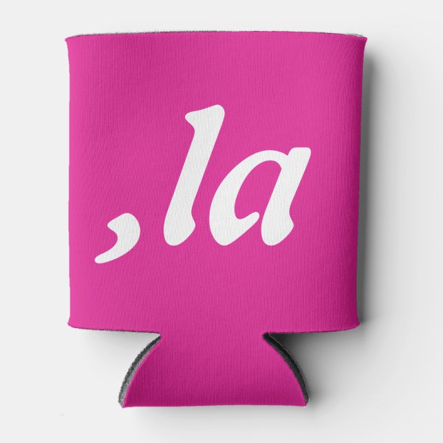 Comma La Kamala Harris - customised text design  Can Cooler (Front)