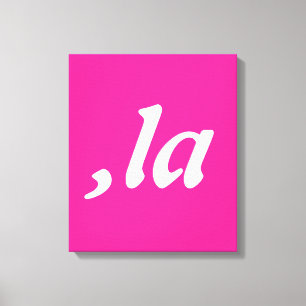 Comma La Kamala Harris - customised text design Canvas Print