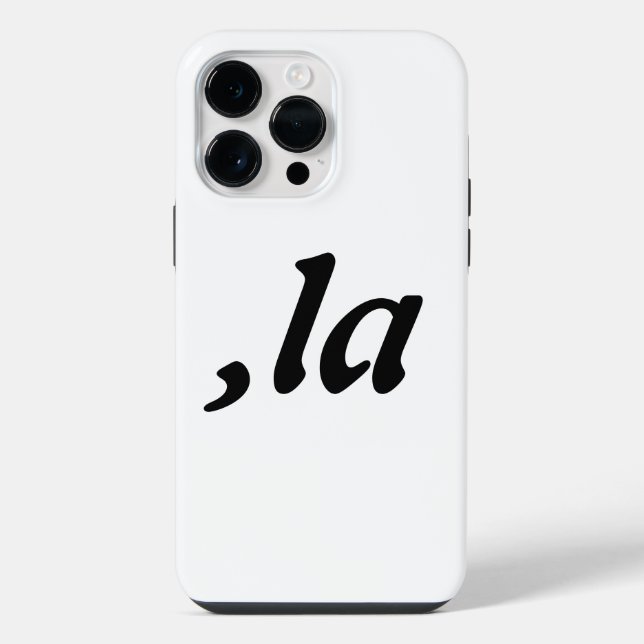 Comma La Kamala Harris - customised text design  iPhone Case (Back)