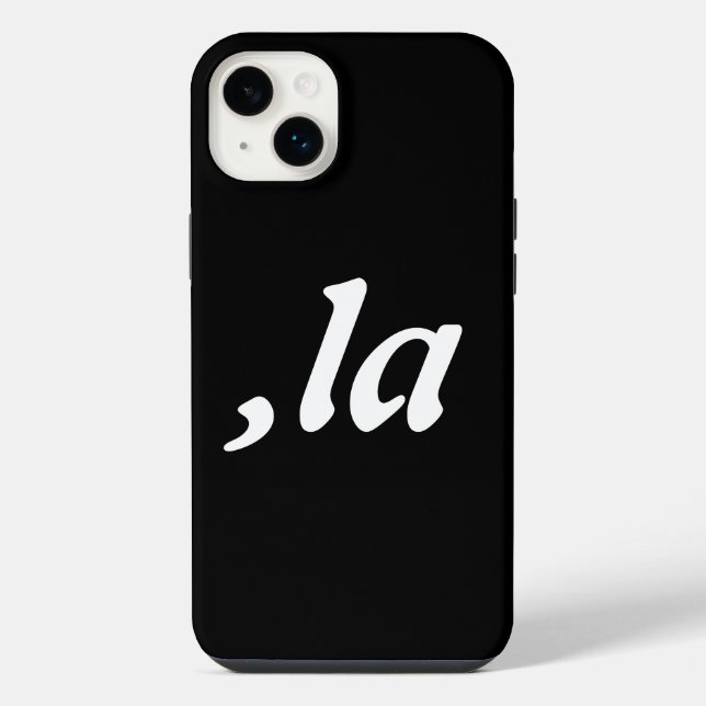 Comma La Kamala Harris - customised text design  iPhone Case (Back)