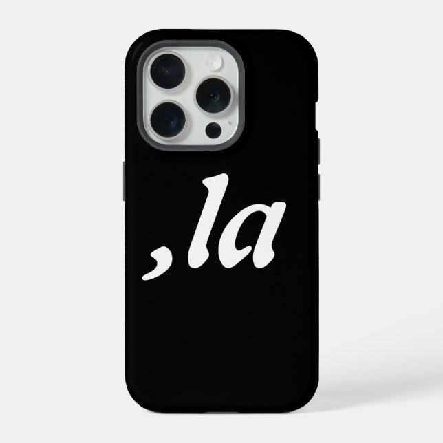 Comma La Kamala Harris - customised text design  iPhone Case (Back)