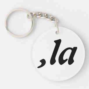 Comma La Kamala Harris - customised text design Key Ring