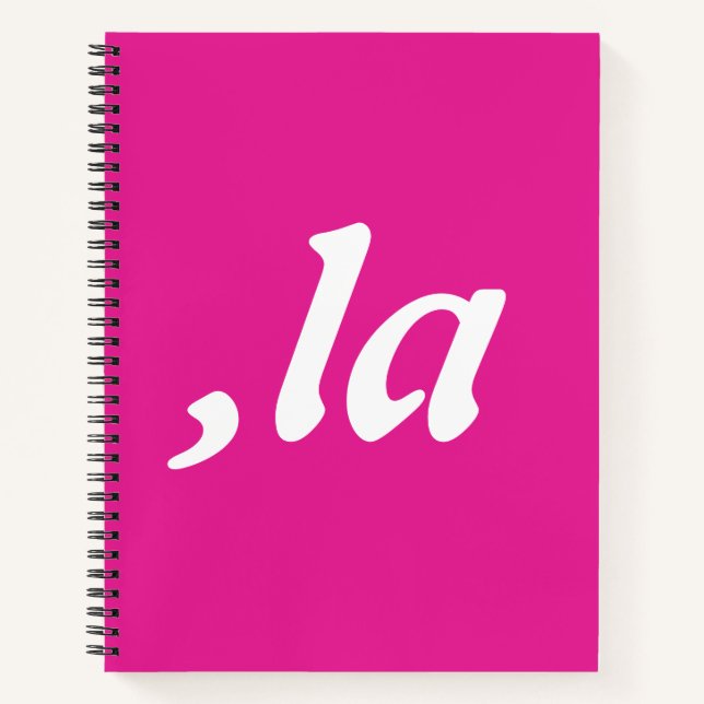 Comma La Kamala Harris - customised text design  Notebook (Front)