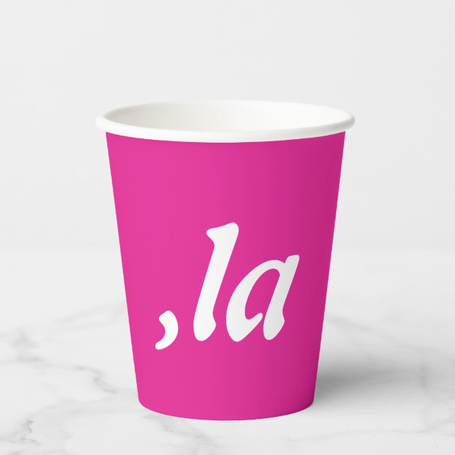 Comma La Kamala Harris - customised text design  Paper Cups (Front)