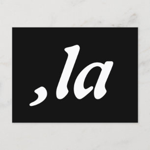 Comma La Kamala Harris - customised text design  Postcard