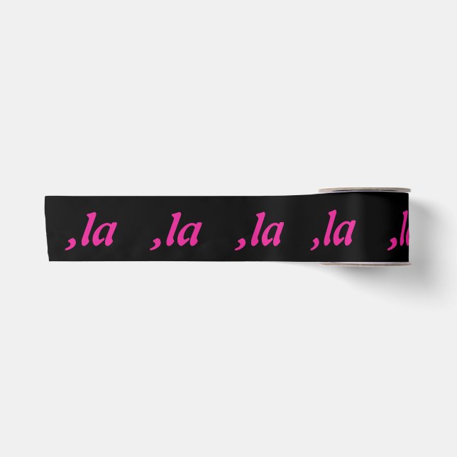 Comma La Kamala Harris - customised text design  Satin Ribbon (Front)