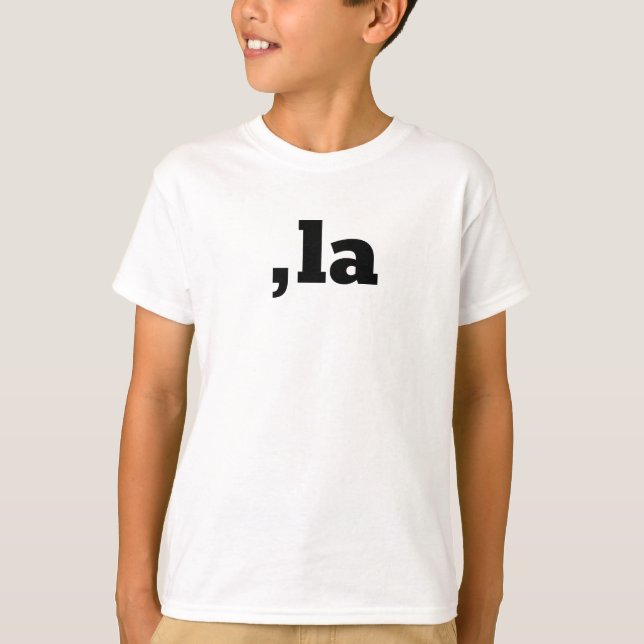 Comma La Kamala Harris - customised text design  T-Shirt (Front)