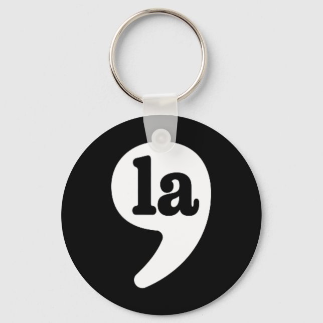 Comma La Kamala Harris For President 2024 Election Key Ring (Front)