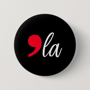 Comma La Kamala Harris For President 2024 Women Me 6 Cm Round Badge