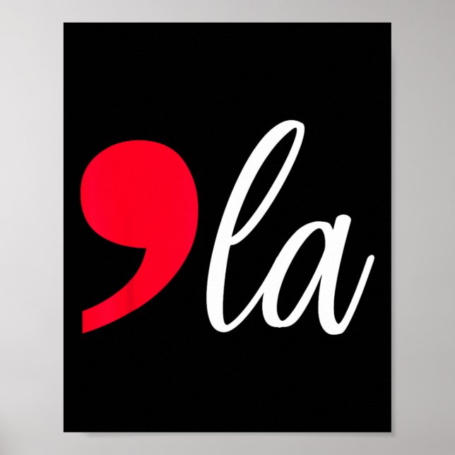 Comma La Kamala Harris For President 2024 Women Me Poster (Front)