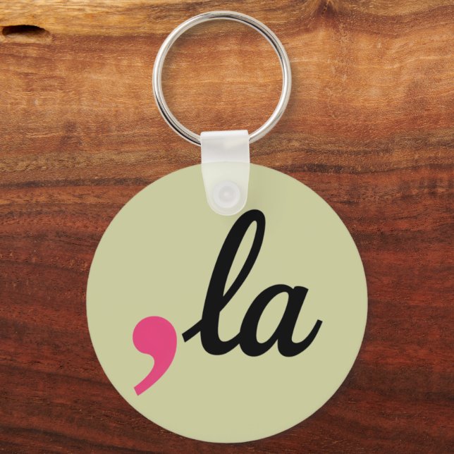 Comma La Kamala Harris President 2024 Stop Project Key Ring (Front)