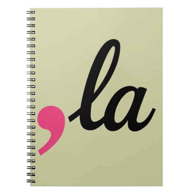 Comma La Kamala Harris President 2024 Stop Project Notebook (Front)