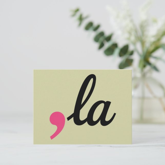 Comma La Kamala Harris President 2024 Stop Project Postcard (Standing Front)