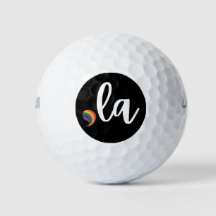 Comma La Kamala Harris Pride Rainbow LGBQ Gay Golf Balls