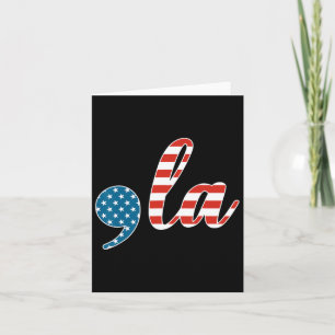 Comma La Kamala Harris Punctuation La Election Vot Card