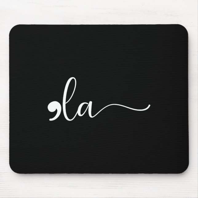 Comma La Kamala Harris Punctuation La Election Vot Mouse Mat (Front)