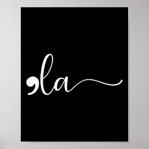 Comma La Kamala Harris Punctuation La Election Vot Poster