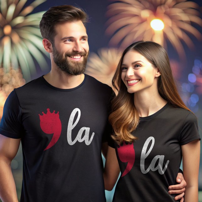 Comma La Kamala Harris Punctuation Mark with Crown T-Shirt (Creator Uploaded)