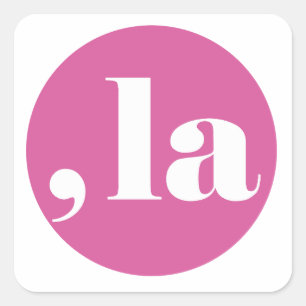 Comma la, Kamala Harris. Square Sticker