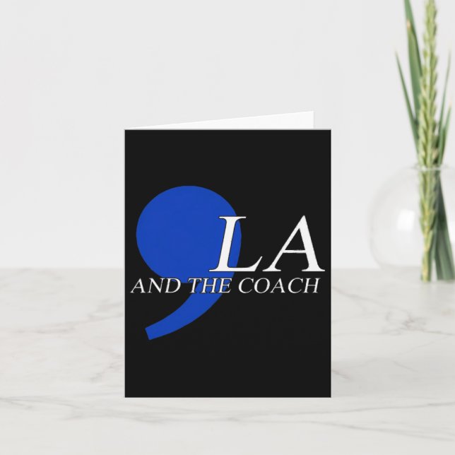 Comma La Kamala Harris Tim W Coach 2024 La Comma  Card (Front)