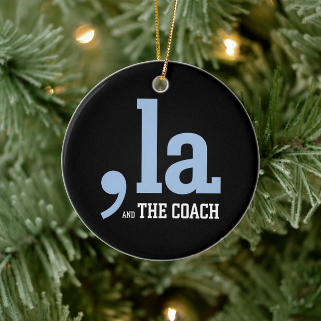 Comma La Kamala Harris Tim Walz Coach 2024  Ceramic Tree Decoration (Tree)