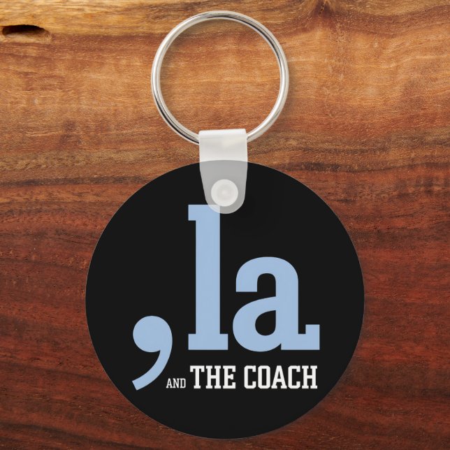 Comma La Kamala Harris Tim Walz Coach 2024  Key Ring (Front)