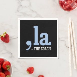 Comma La Kamala Harris Tim Walz Coach 2024  Napkin