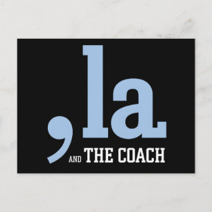 Comma La Kamala Harris Tim Walz Coach 2024  Postcard