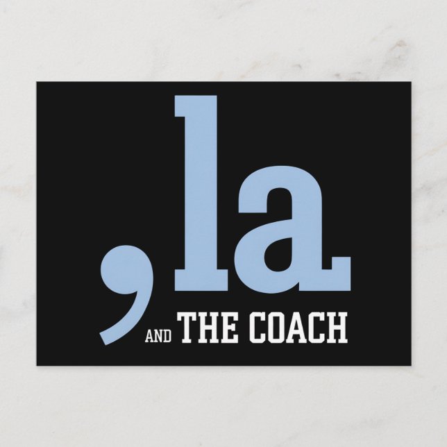 Comma La Kamala Harris Tim Walz Coach 2024  Postcard (Front)