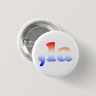 Comma La kamala red white blue gradient patriotic 3 Cm Round Badge